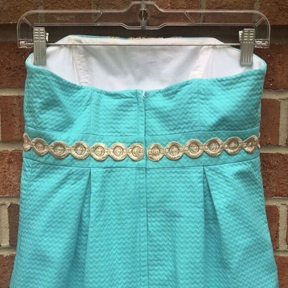 Lilly Pulitzer Betsey Strapless Dress sz 2 - Picture 5 of 13